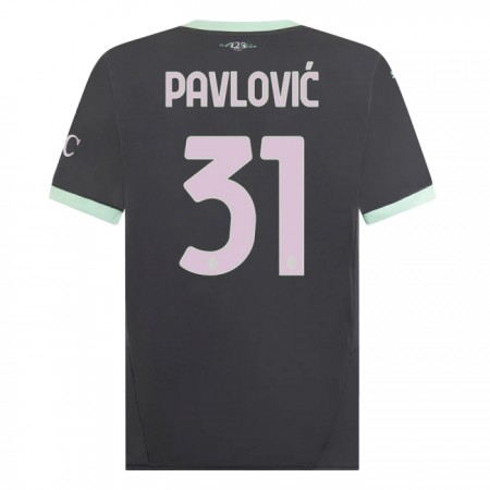 AC Milan Pavlovic 31 Tredjedrakt 2024-25 Kortermet